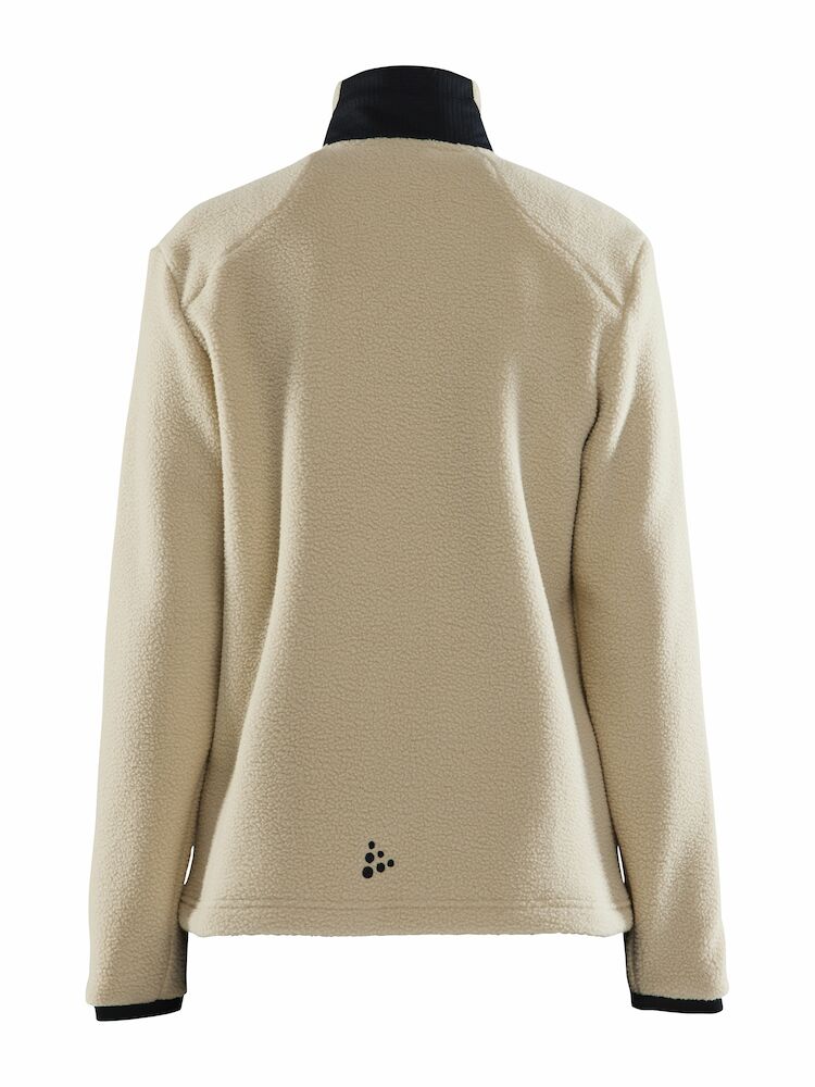 Craft - ADV Explore Pile Fleece Jacket Woman, Ecru, Black