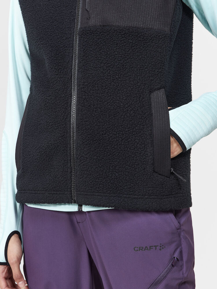 Craft - ADV Explore Pile Fleece Vest Woman, Black