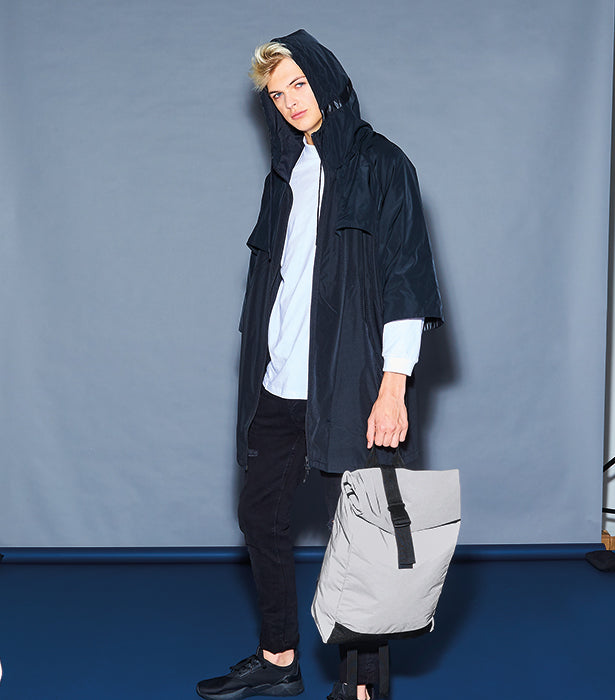 Reflective Roll-Top Backpack