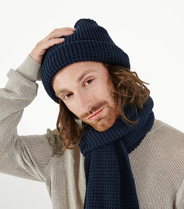 Classic Waffle Knit Scarf